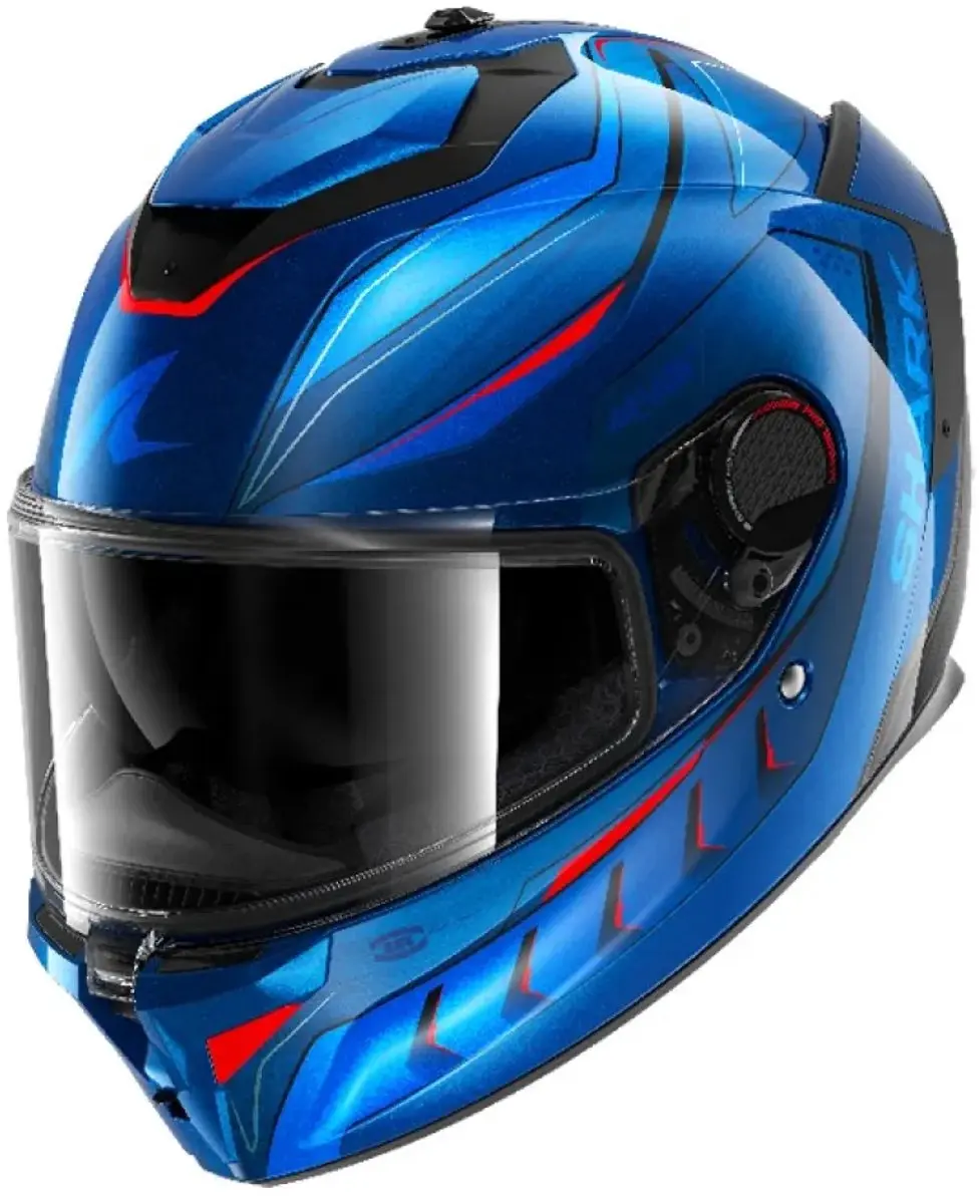 Shark Spartan GT Pro Mekarium Carbon Helm - L - Blauw/Oranje - afbeelding 6 van 6