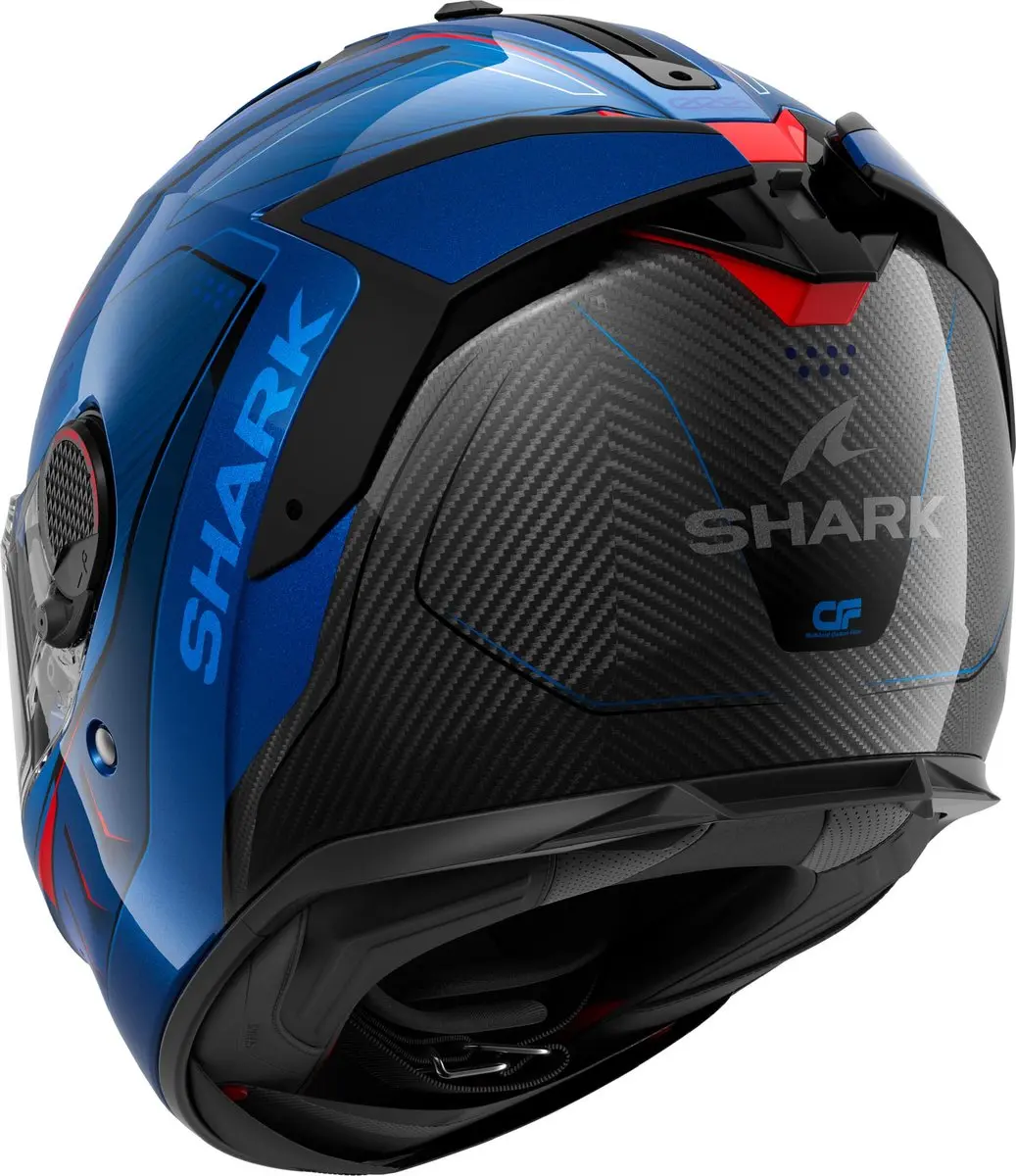 Shark Spartan GT Pro Mekarium Carbon Helm - L - Blauw/Oranje - afbeelding 5 van 6
