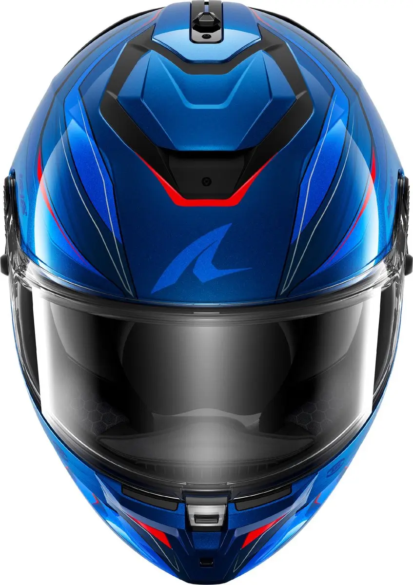 Shark Spartan GT Pro Mekarium Carbon Helm - L - Blauw/Oranje - afbeelding 4 van 6