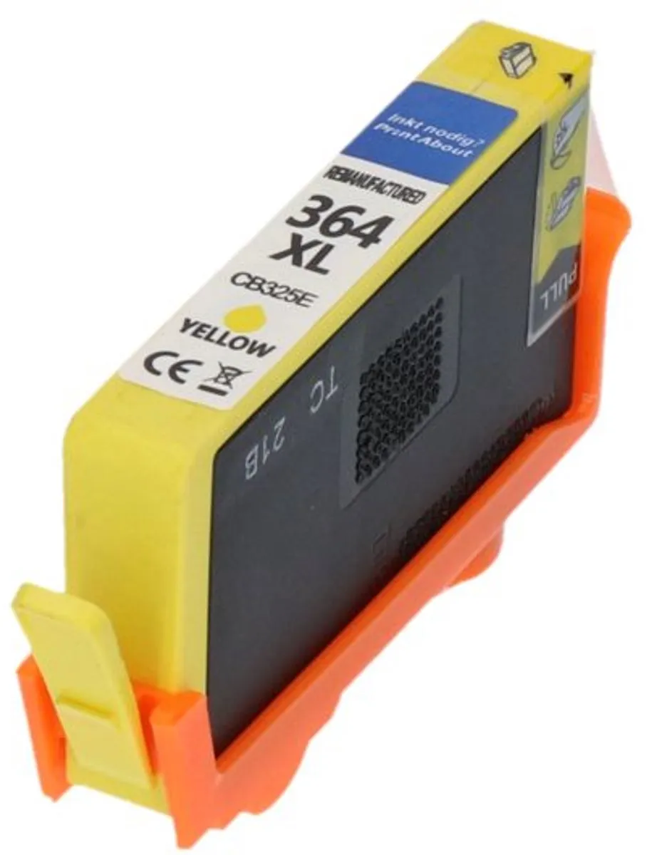 PrintAbout Inktcartridge CB325EE Geel - 15.6ml - o.a. HP Photosmart