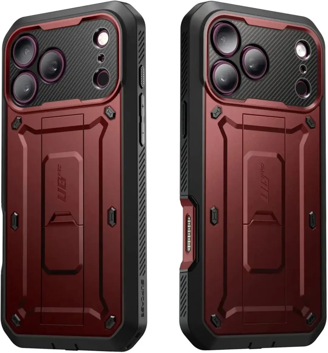 Supcase Unicorn Beetle Pro Hoesje iPhone 17/18 Pro - Burgundy - afbeelding 2 van 6