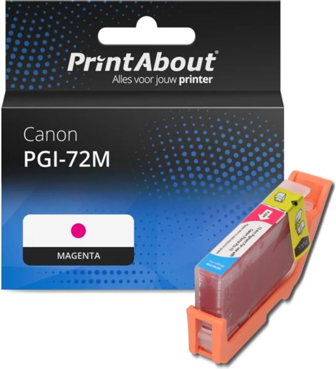 PrintAbout PGI-72M Magenta Inktcartridge - 15ml - o.a. Canon PIXMA PRO 100