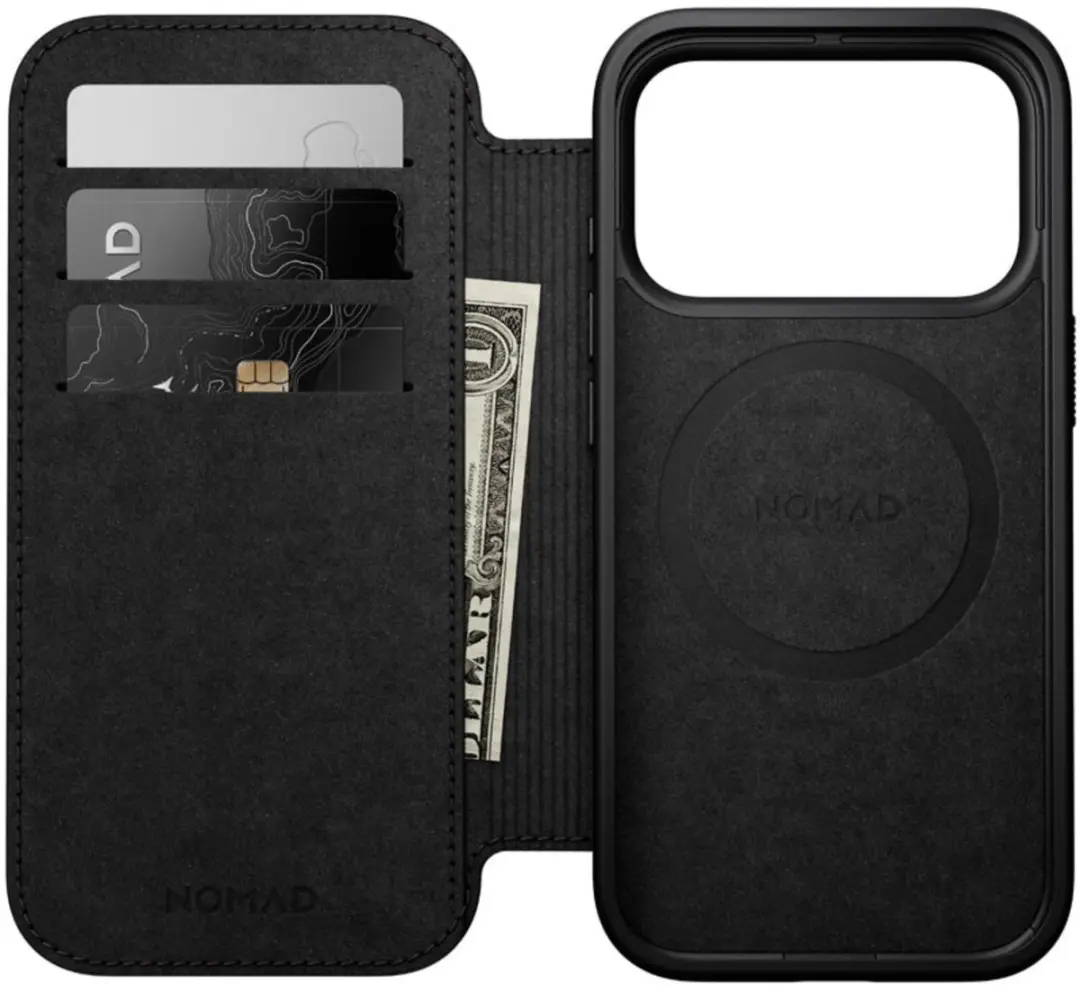 NOMAD Modern Camino Folio iPhone 18 Pro - Zwart - afbeelding 3 van 6