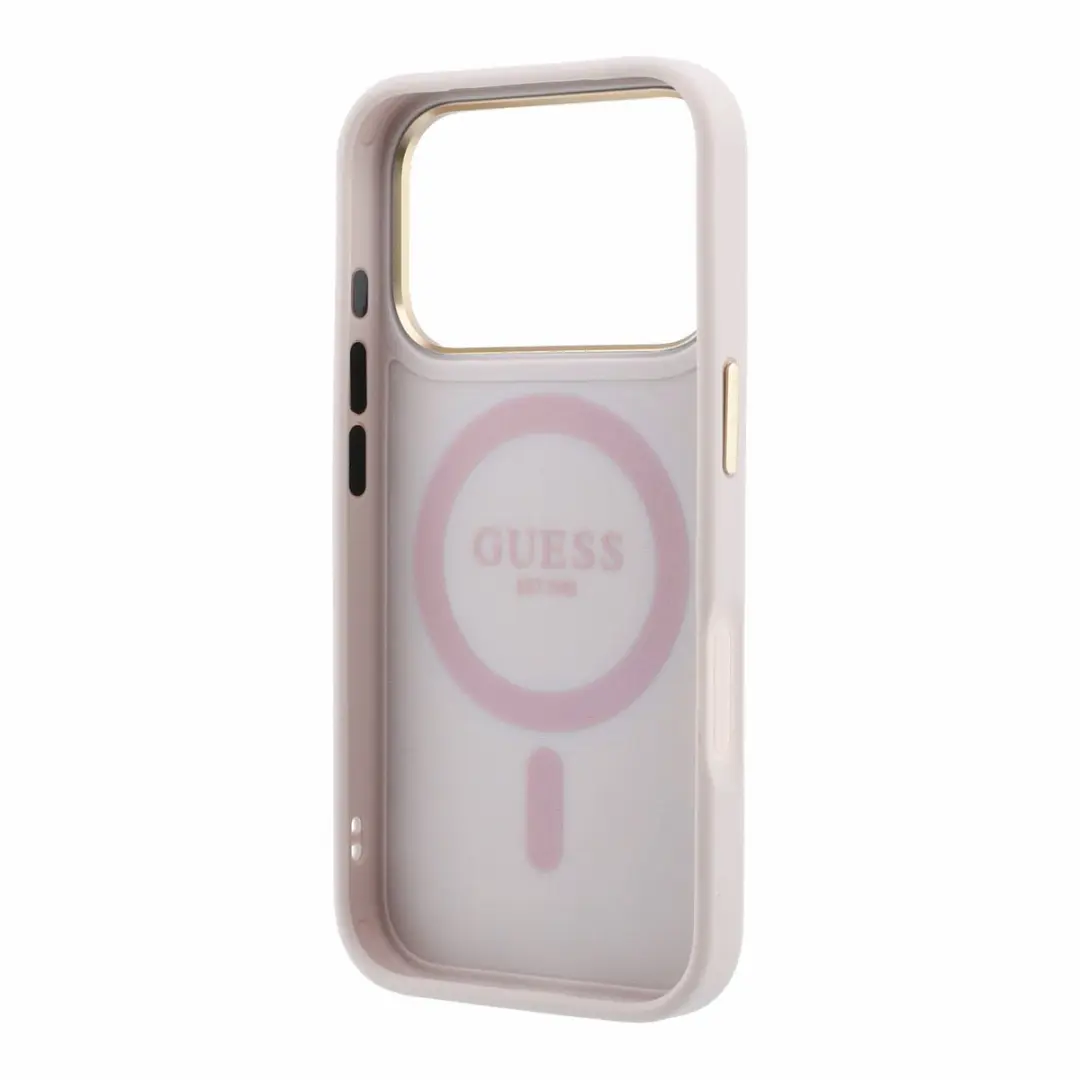 GUESS Hoesje iPhone 17/18 Pro Max - MagSafe Roze - afbeelding 4 van 6