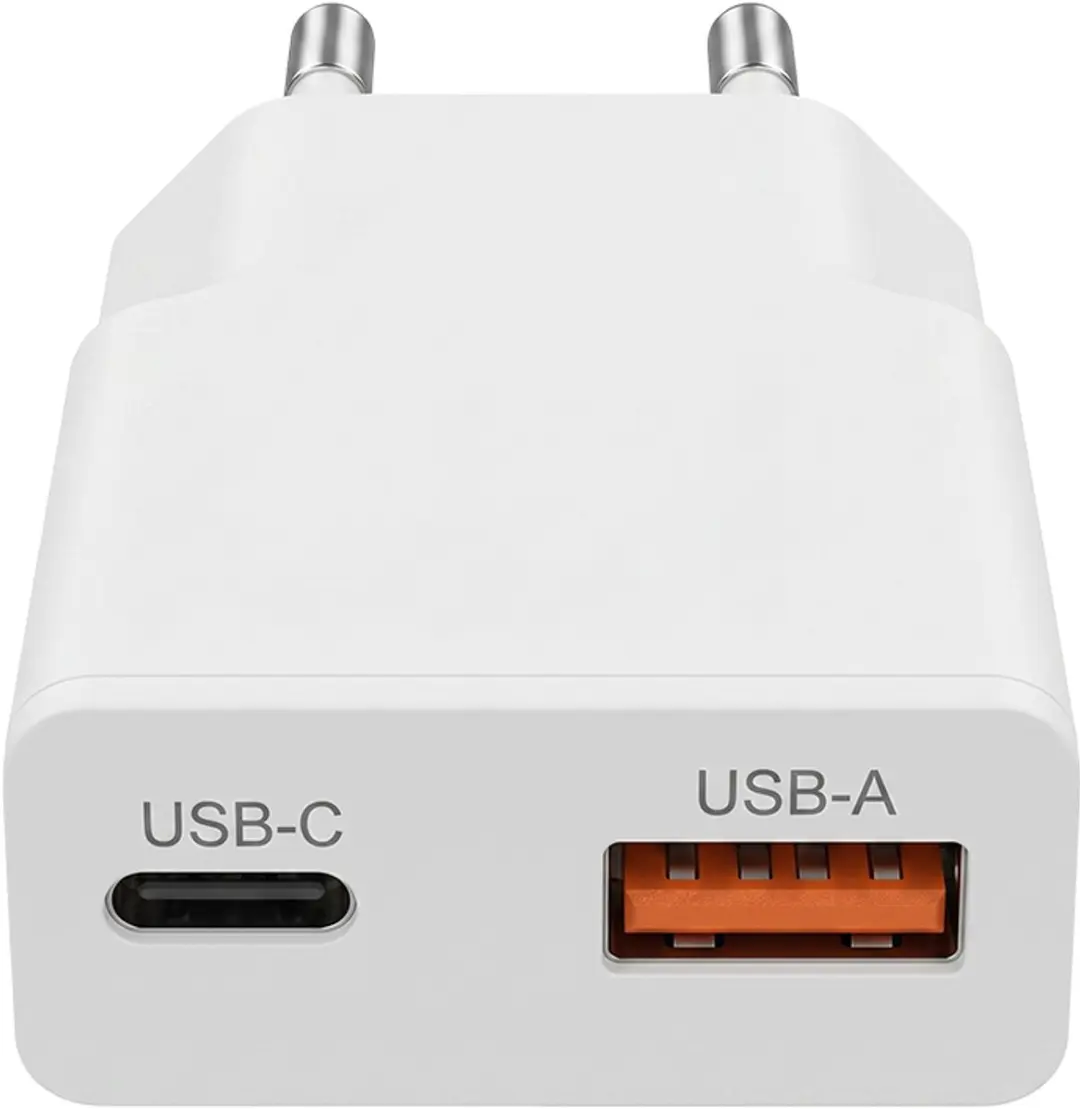 Nedis WCHA20WTUC Oplader 20W - USB-A/USB-C - 1.5m Kabel - Wit - afbeelding 2 van 6