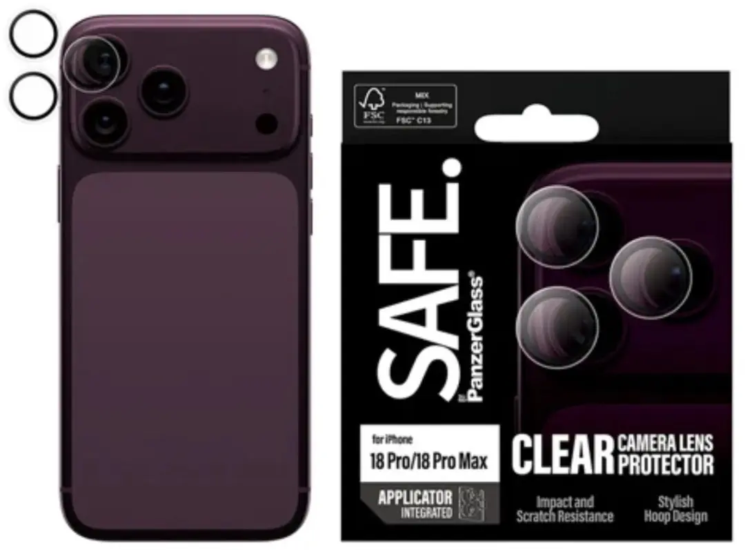 PanzerGlass SA23766 Camera Protector iPhone 18 Pro/Max - Transparant - afbeelding 2 van 6