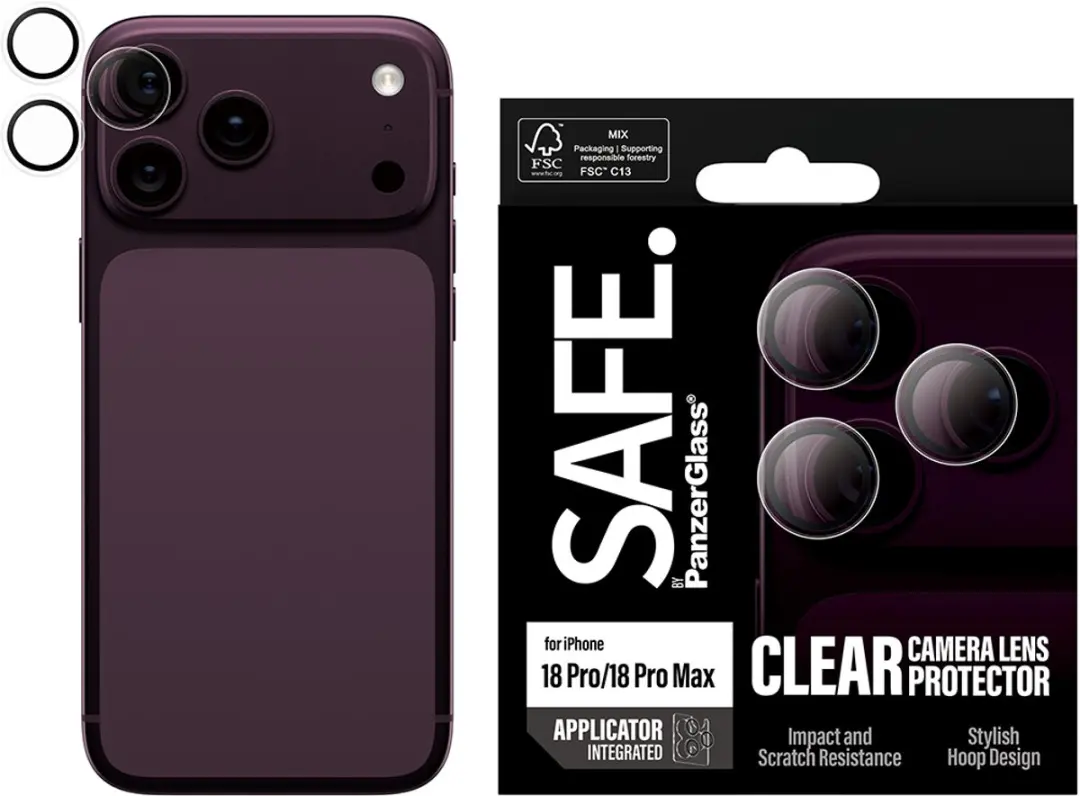 PanzerGlass SA23766 Camera Protector iPhone 18 Pro/Max - Transparant - afbeelding 4 van 6