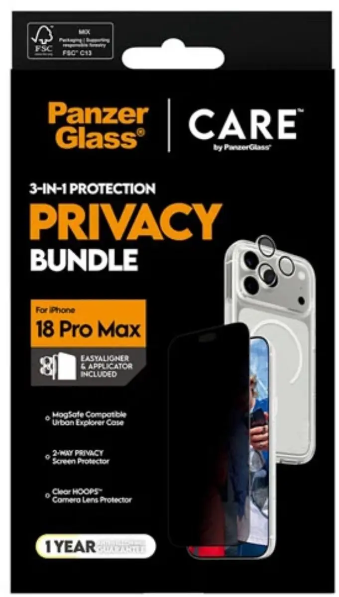 PanzerGlass iPhone 18 Pro Max Hoesje CR96571 - Transparant - afbeelding 3 van 4