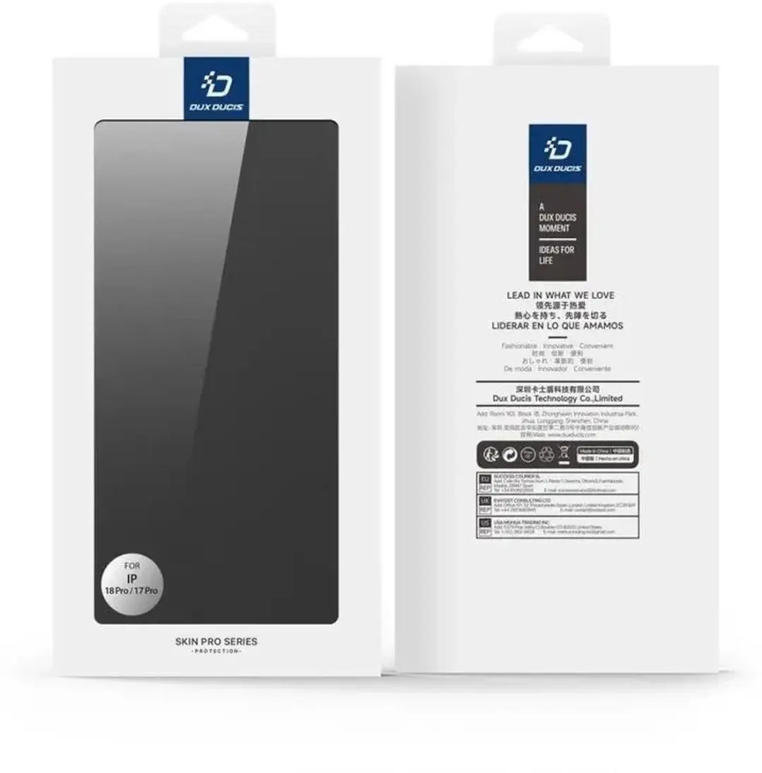 Dux Ducis Skin Pro Hoesje iPhone 17/18 Pro - Zwart - afbeelding 4 van 6