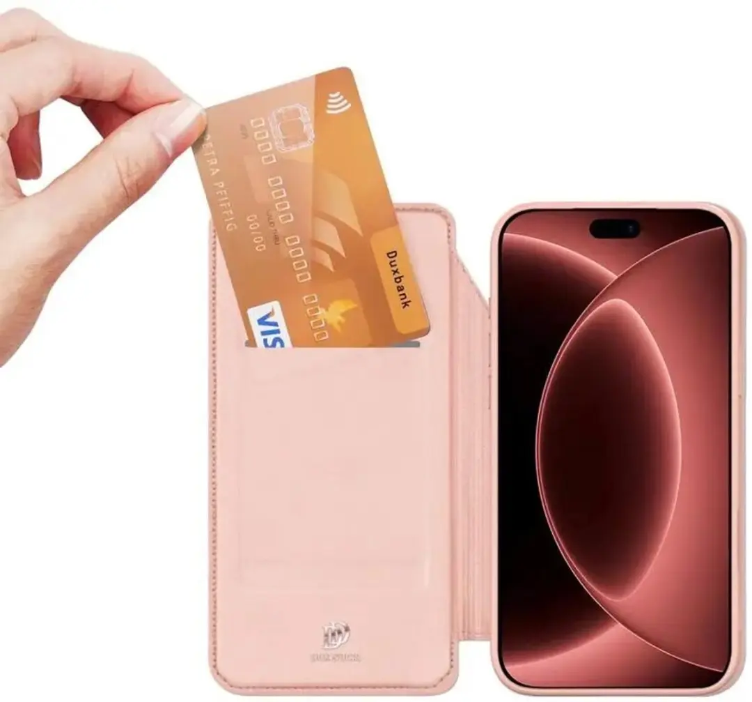 Dux Ducis Skin Pro Hoesje iPhone 17/18 Pro - Roze - afbeelding 6 van 6