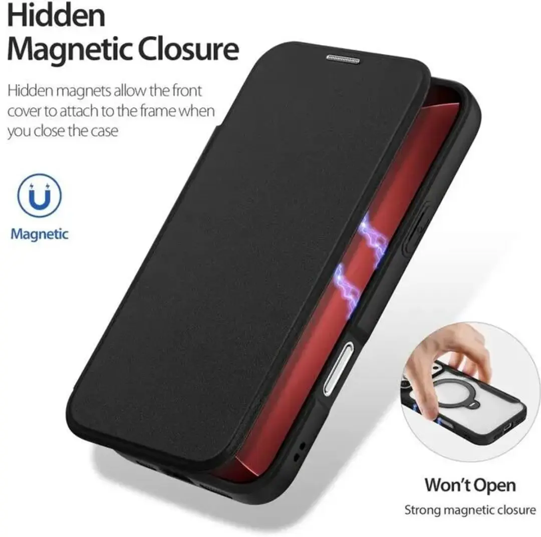 Dux Ducis Skin X Pro Hoesje iPhone 18 Pro/17 Pro - MagSafe - RFID - Zwart - afbeelding 5 van 6