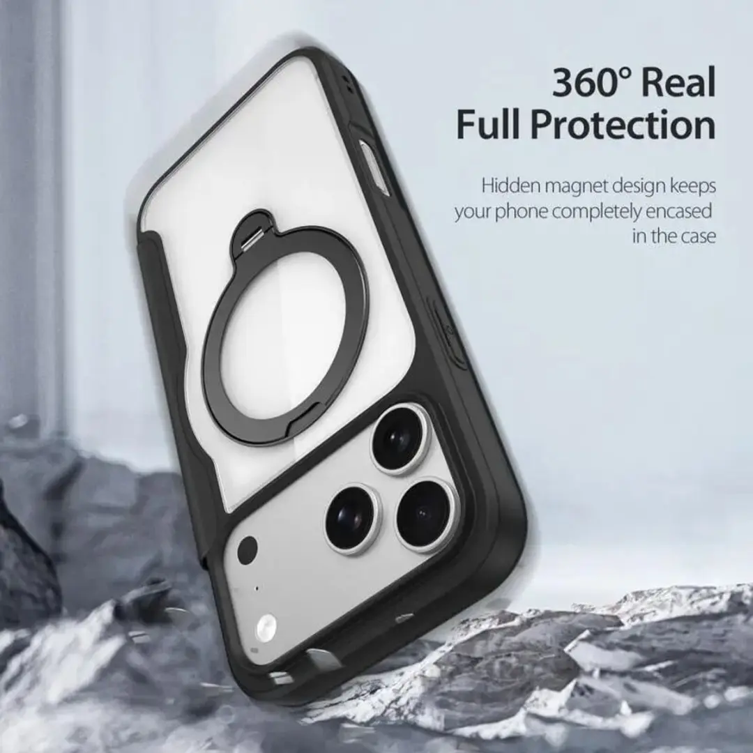 Dux Ducis Skin X Pro Hoesje iPhone 18 Pro/17 Pro - MagSafe - RFID - Zwart - afbeelding 4 van 6