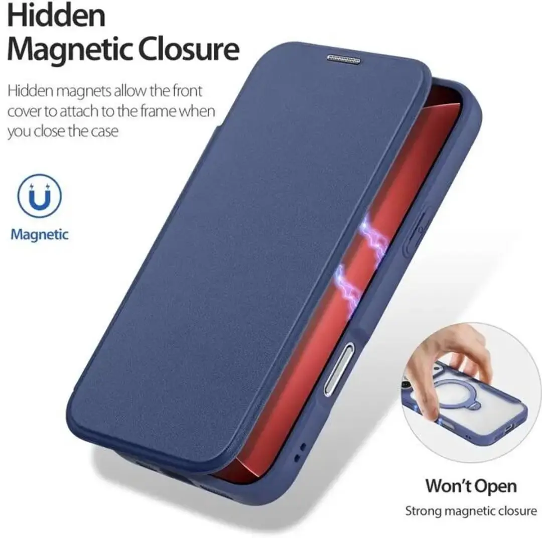 Dux Ducis Skin X Pro Hoesje iPhone 18/17 Pro Max - Blauw - MagSafe - afbeelding 4 van 6