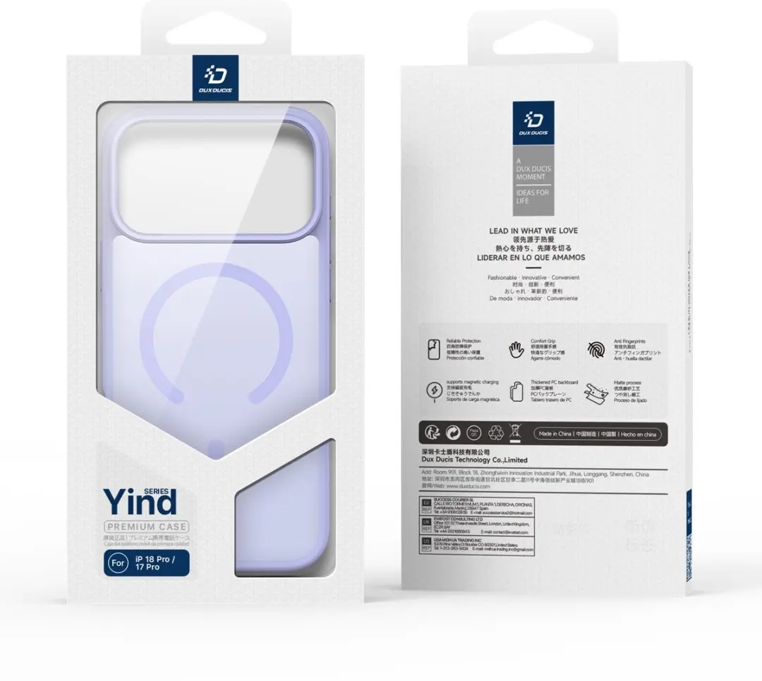 Dux Ducis Yind Series iPhone Hoesje - Lavendel - MagSafe - afbeelding 3 van 6