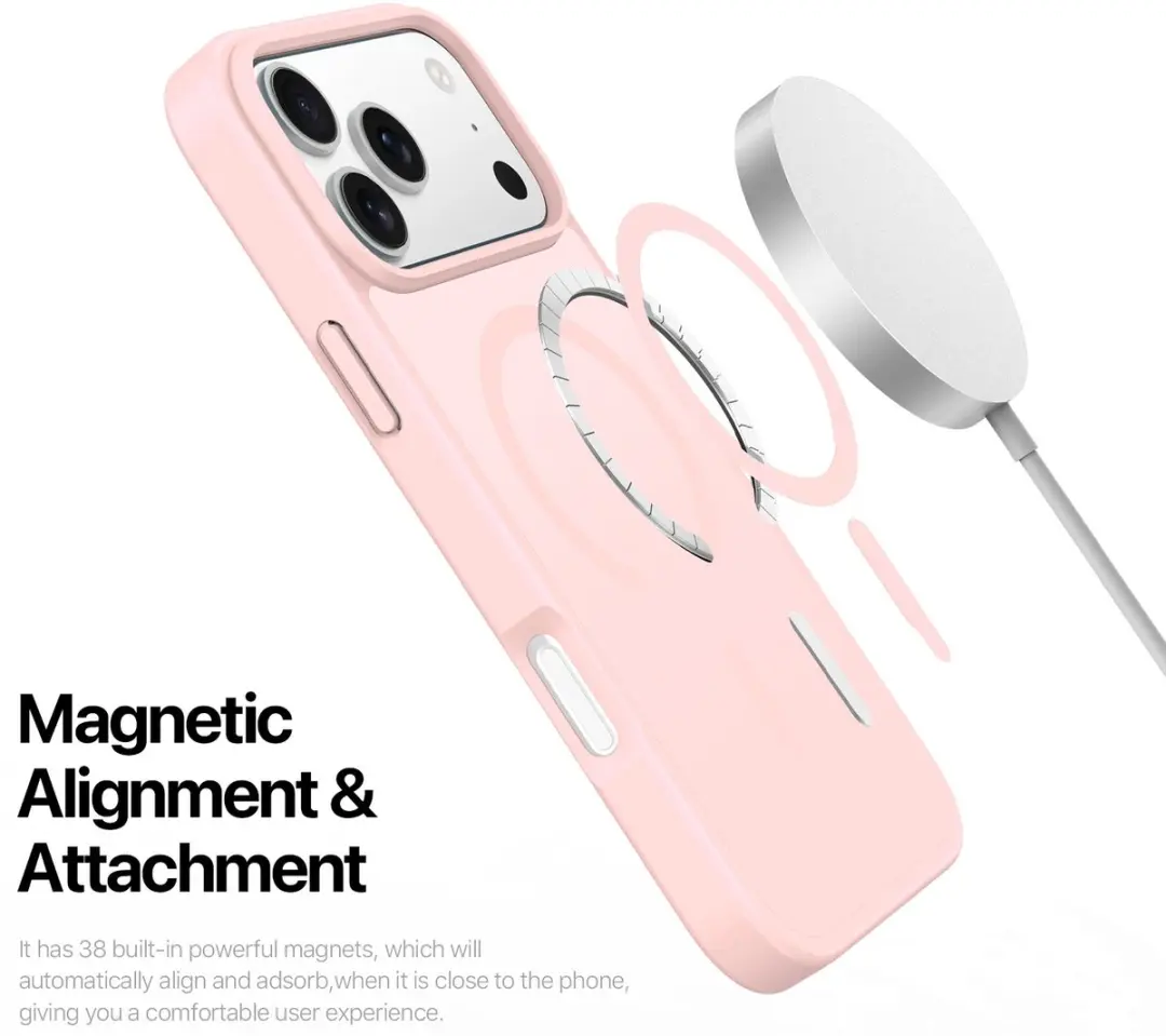 Dux Ducis Yind Series Hoesje iPhone 18 Pro Max - Roze - MagSafe - afbeelding 6 van 6