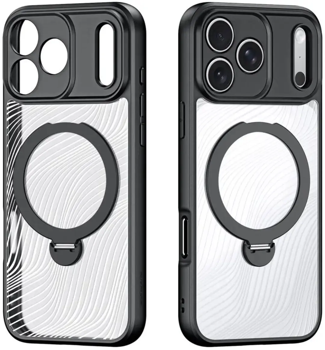 Dux Ducis Aimo Back Cover iPhone 18 Pro/17 Pro - MagSafe - Matte Zwart - afbeelding 5 van 6