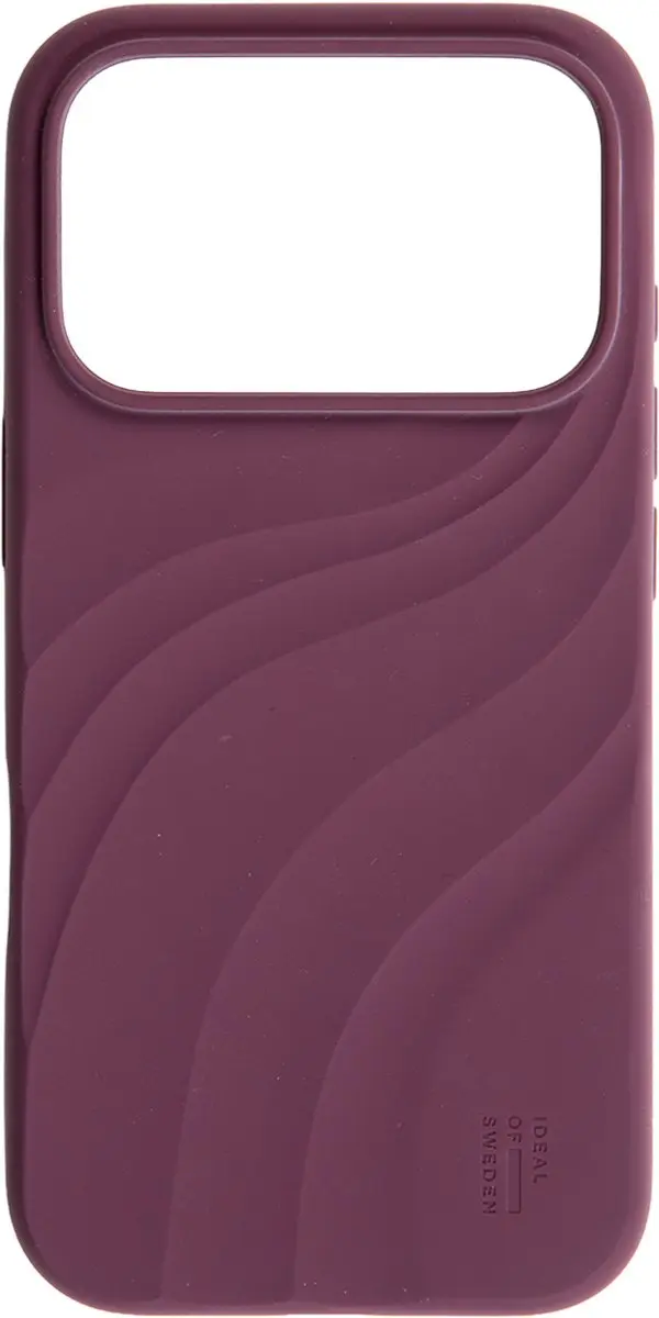iDeal of Sweden Soft Swirl Silicone Hoes iPhone 16 Pro Max - Velvet Plum - IDSSCMS-I2467P-632 - afbeelding 5 van 5