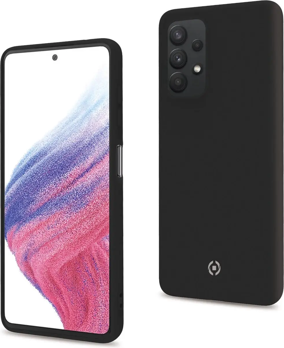 Celly Cromo Siliconen Hoesje Samsung Galaxy A53 - Zwart - afbeelding 2 van 6