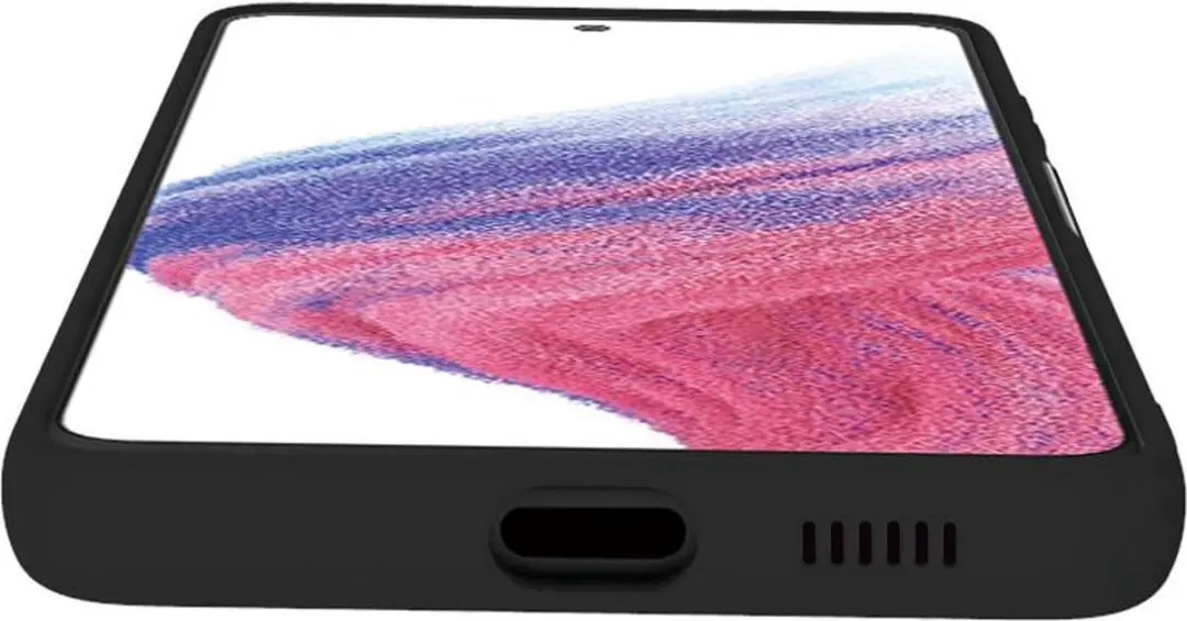 Celly Cromo Siliconen Hoesje Samsung Galaxy A53 - Zwart - afbeelding 4 van 6