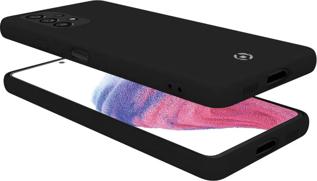 Celly Cromo Siliconen Hoesje Samsung Galaxy A53 - Zwart - afbeelding 3 van 6