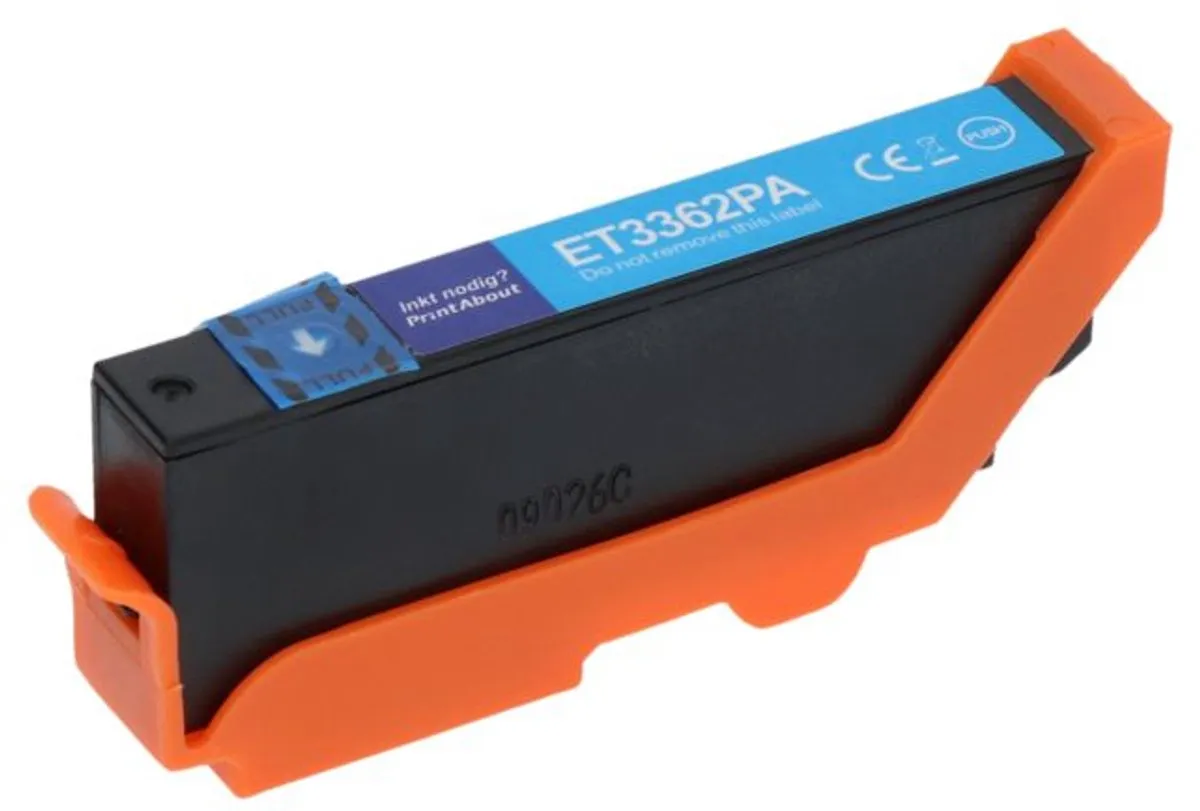PrintAbout Epson 33 C13T33424012 Inktcartridge - Cyaan 15.5ml