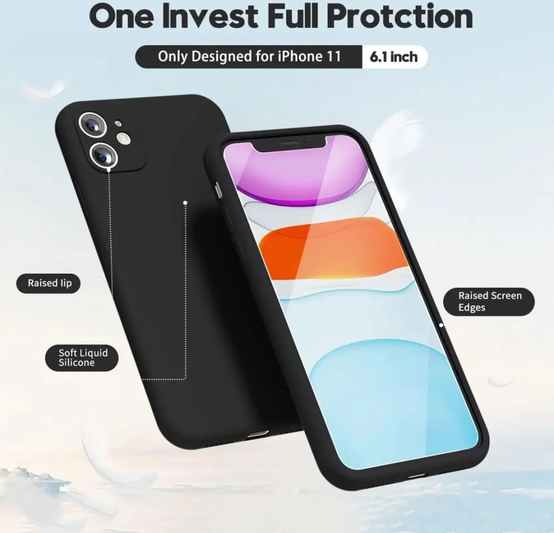 Selected Hoesje iPhone 11 Back Cover - Zwart - afbeelding 6 van 6