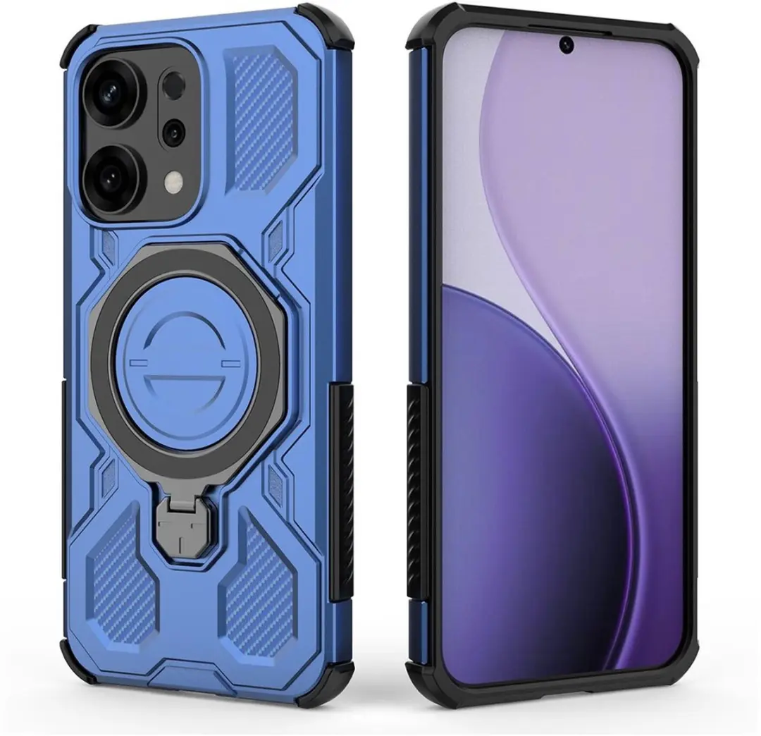 Selected Hoesje Oppo Reno 14 MagSafe Blauw - 360° Draaibare Stand - afbeelding 5 van 6