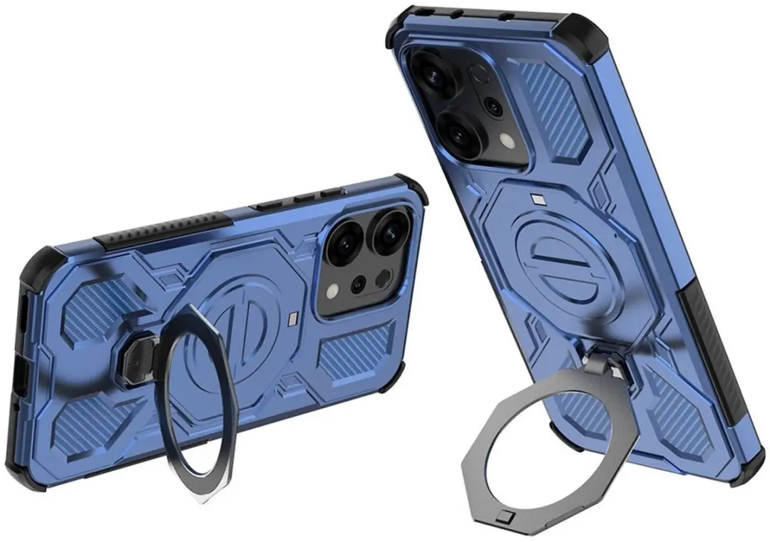 Selected Hoesje Oppo Reno 14 MagSafe Blauw - 360° Draaibare Stand - afbeelding 6 van 6