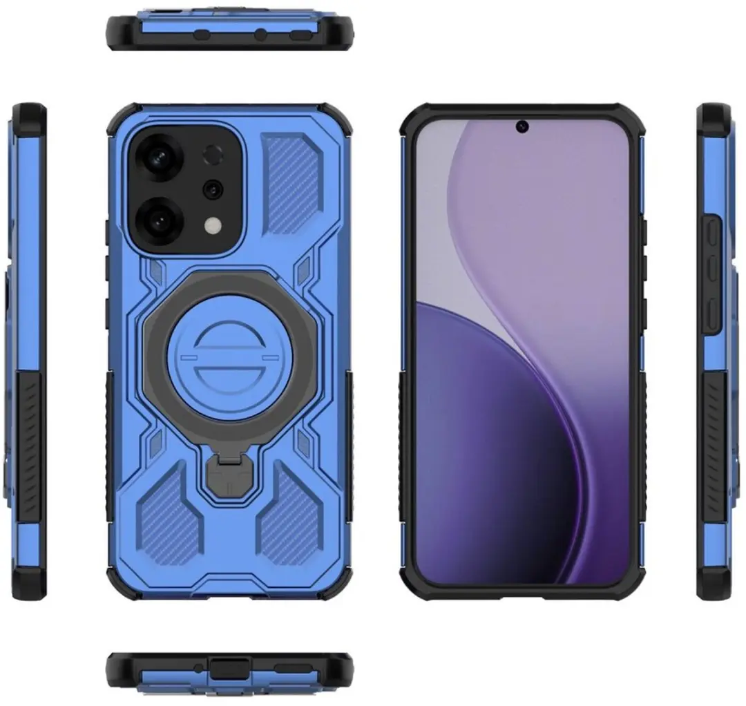 Selected Hoesje Oppo Reno 14 MagSafe Blauw - 360° Draaibare Stand - afbeelding 4 van 6
