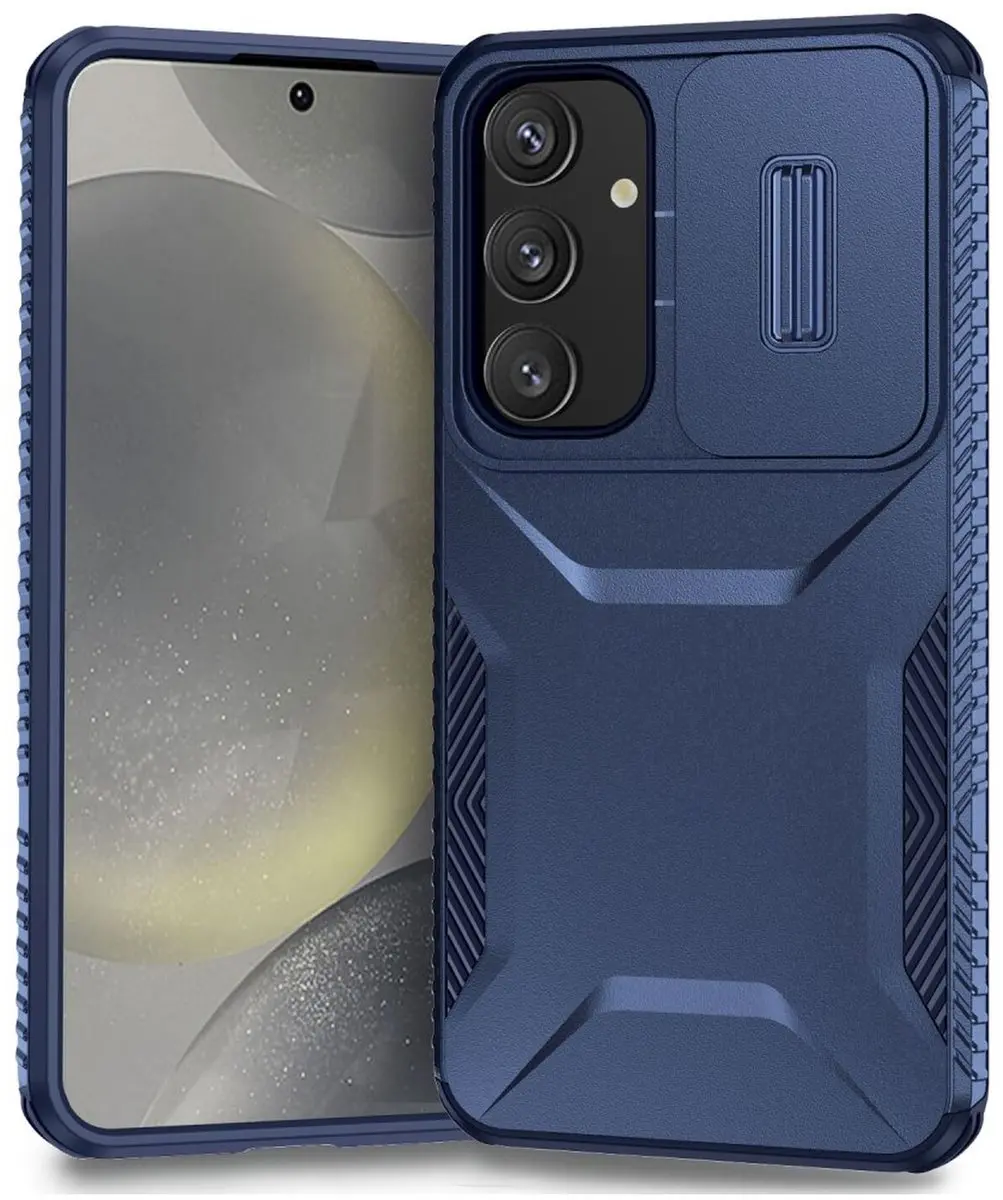Selected Hoesje Samsung Galaxy S25/S24 Back Cover Blauw