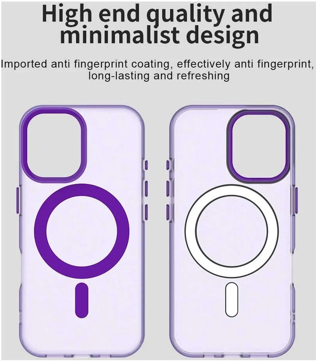 Selected MagSafe Backcover iPhone 17 - Paars & Transparant - afbeelding 6 van 6