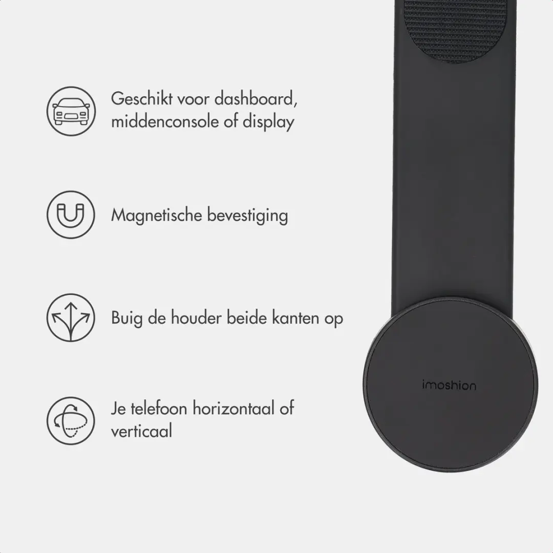 Imoshion Flexibele Telefoonhouder SH00097041 - Zwart - afbeelding 2 van 6