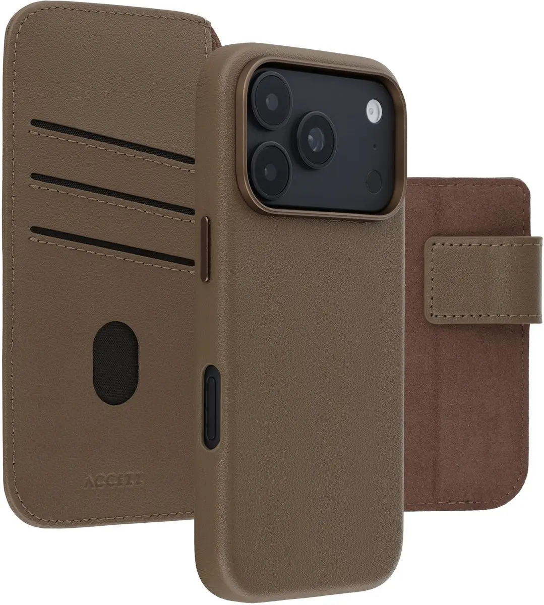 Accezz Leather Bookcase Hoesje iPhone 18/17 Pro Max