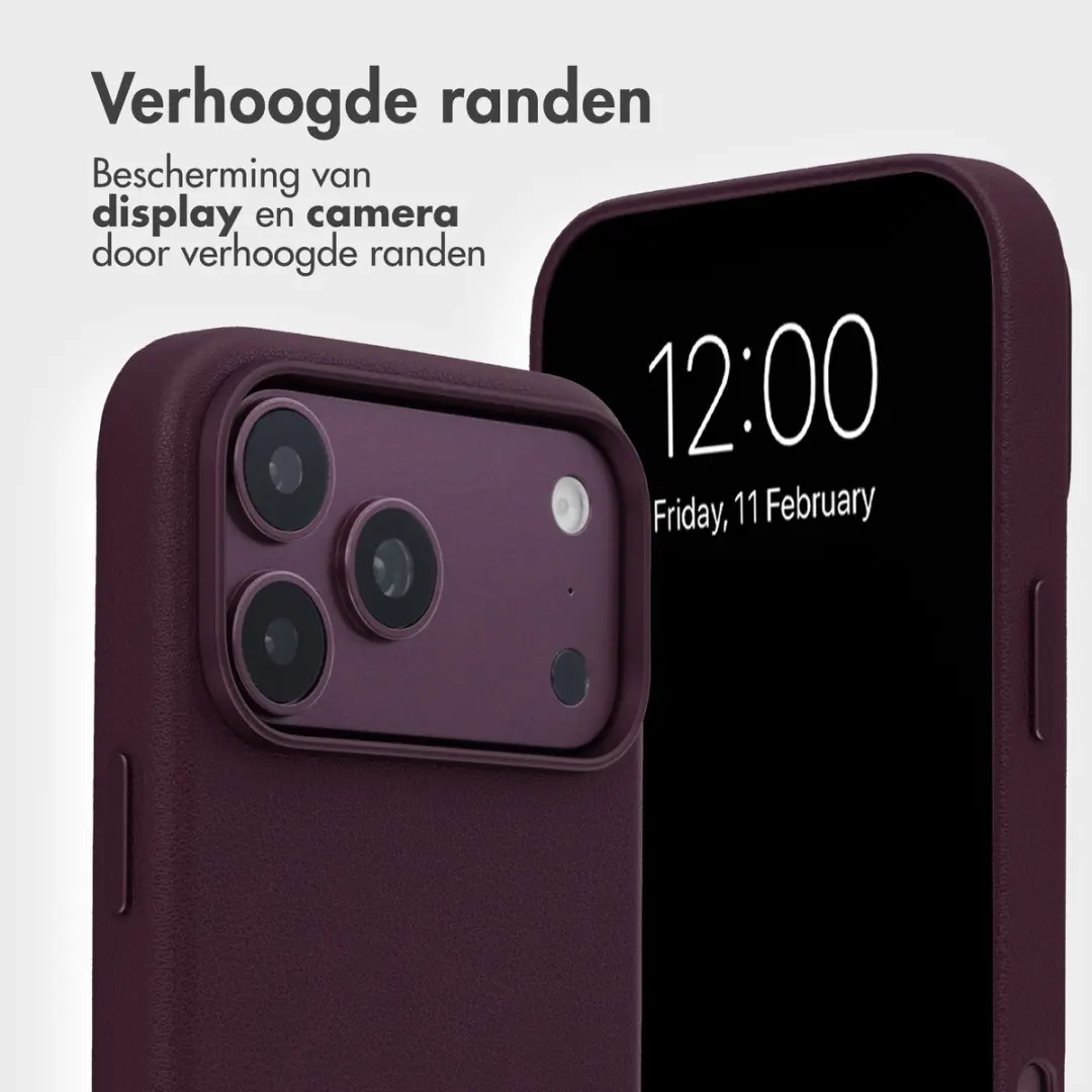 Accezz Hoesje iPhone 18/17 Pro Max - 3 Pasjes - Paars - MagSafe