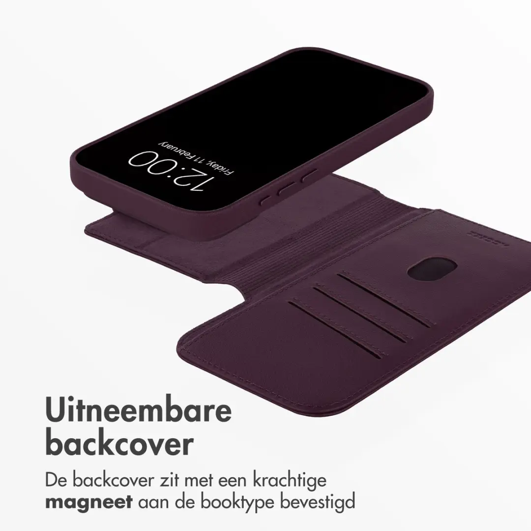 Accezz Hoesje iPhone 18/17 Pro Max - 3 Pasjes - Paars - MagSafe