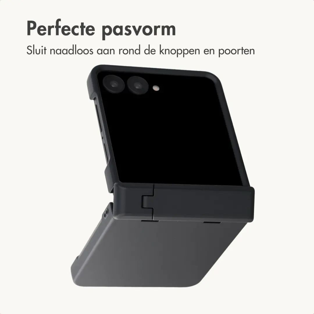 imoshiion Hoesje Samsung Galaxy Z Flip8 - Zwart - afbeelding 5 van 6