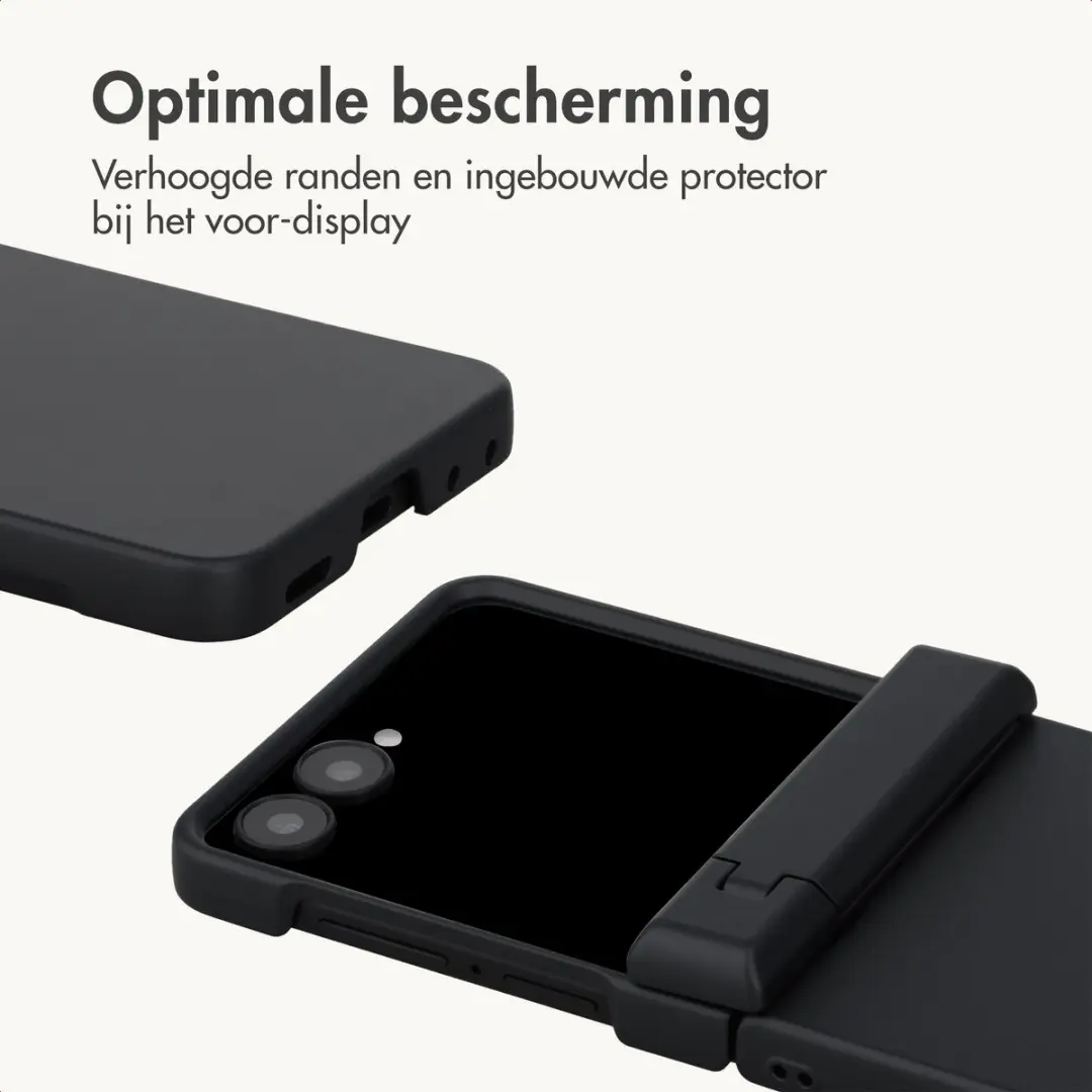 imoshiion Hoesje Samsung Galaxy Z Flip8 - Zwart - afbeelding 4 van 6