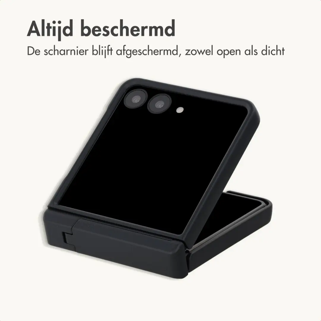 imoshiion Hoesje Samsung Galaxy Z Flip8 - Zwart - afbeelding 3 van 6