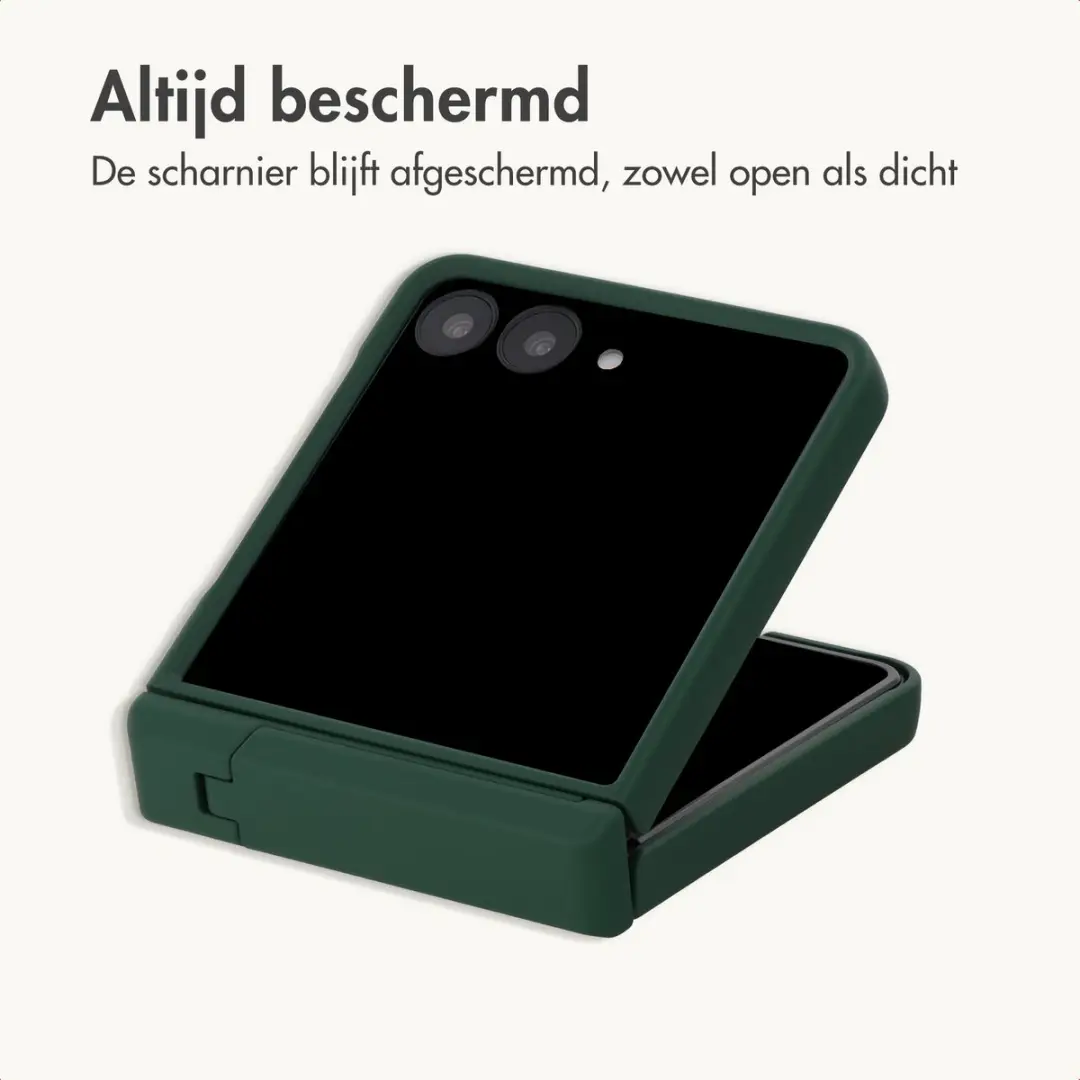 Imoshion Hoesje Samsung Galaxy Z Flip8 - Donkergroen met Stand - afbeelding 3 van 6