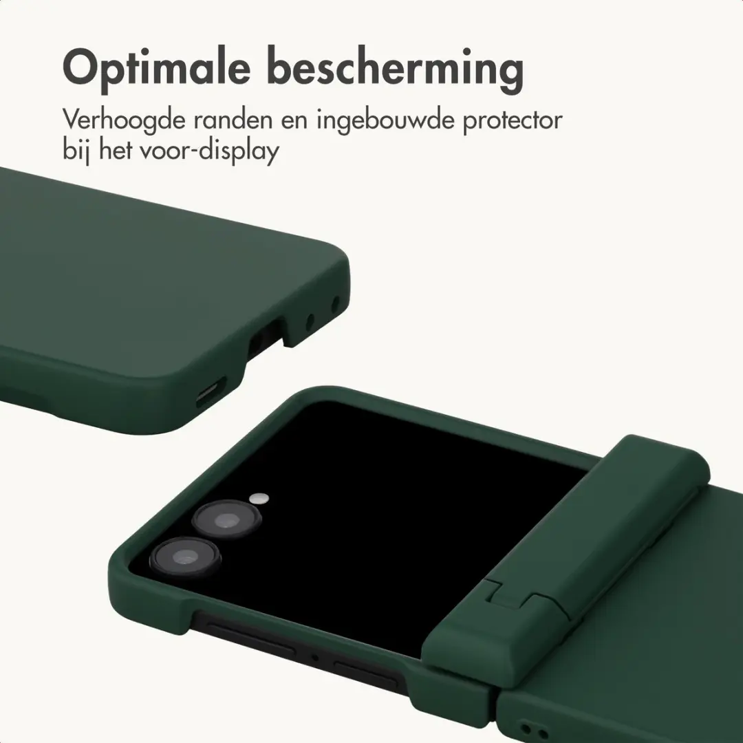 Imoshion Hoesje Samsung Galaxy Z Flip8 - Donkergroen met Stand - afbeelding 4 van 6
