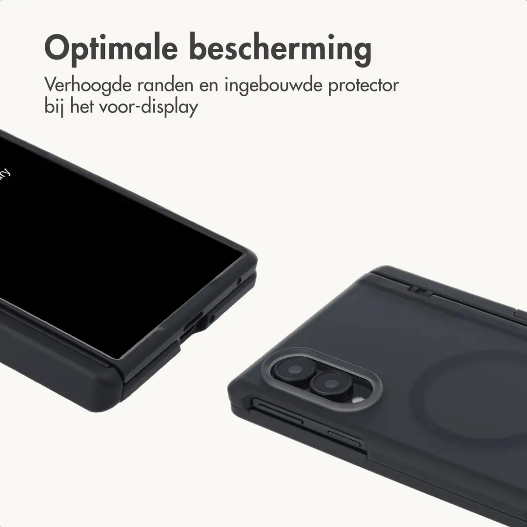 imosHion Hoesje Samsung Galaxy Z Fold8 - Magnetische Ring & Stand - Zwart - afbeelding 5 van 6