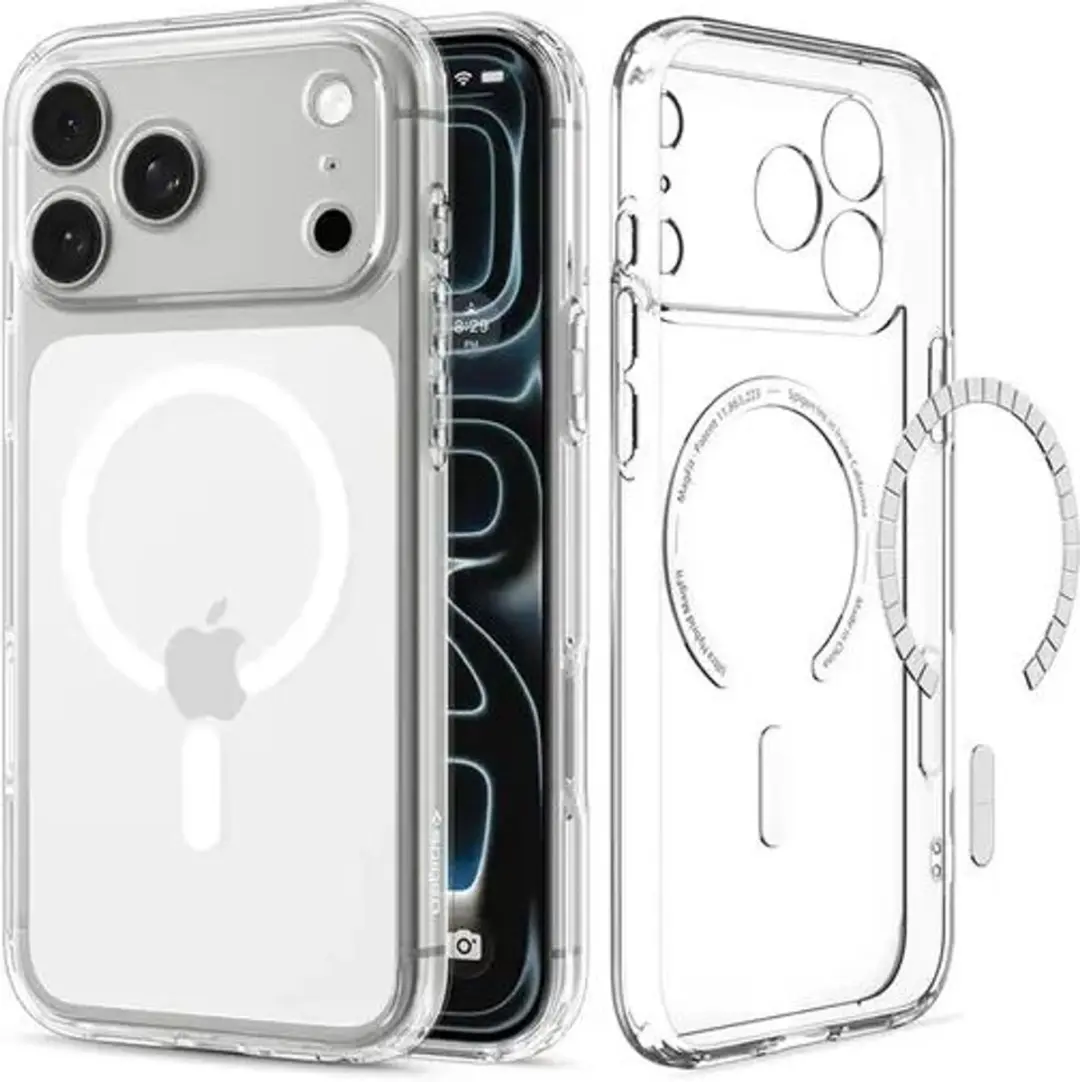Spigen Ultra Hybrid MagFit ACS12155 Hoesje - iPhone 17/18 Pro - Wit Transparant - afbeelding 2 van 2