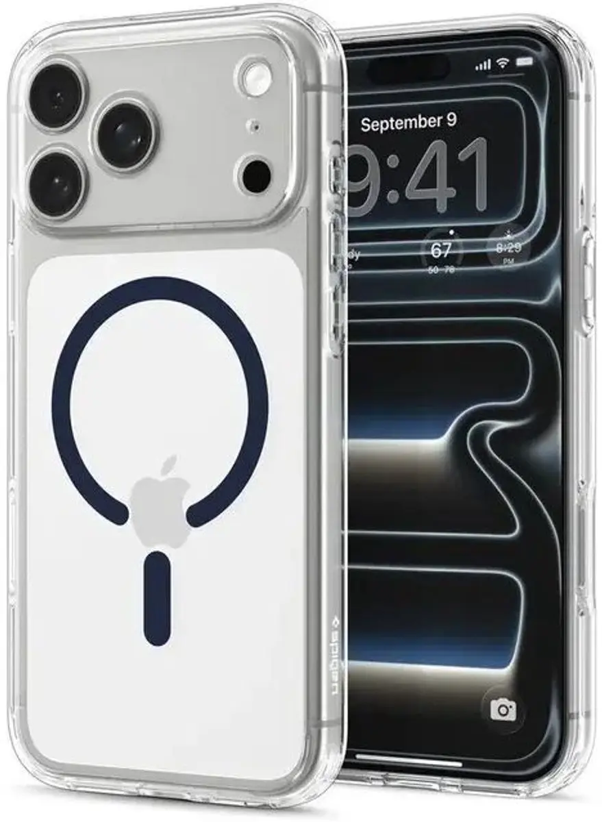 Spigen Ultra Hybrid MagFit ACS12158 Hoesje - iPhone 17/18 Pro - Blauw - afbeelding 3 van 3
