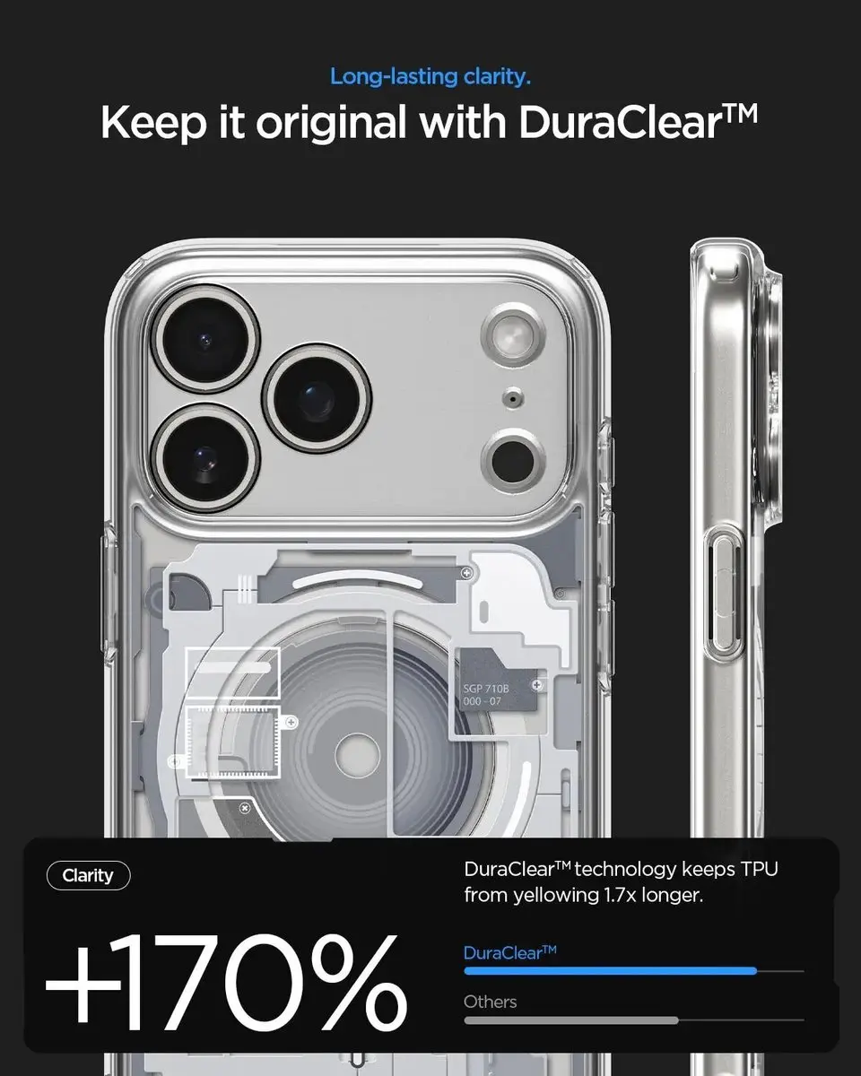 Spigen Ultra Hybrid MagFit ACS12163 Hoesje - iPhone 17/18 Pro - Wit - afbeelding 3 van 6