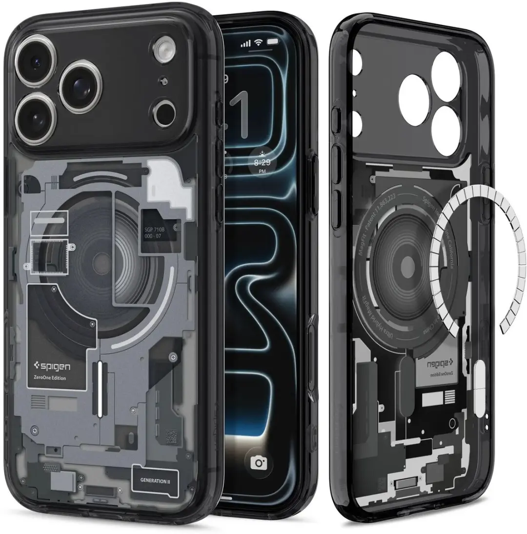 Spigen Ultra Hybrid MagFit ACS12165 Hoesje - iPhone 17/18 Pro - Zwart - afbeelding 2 van 6