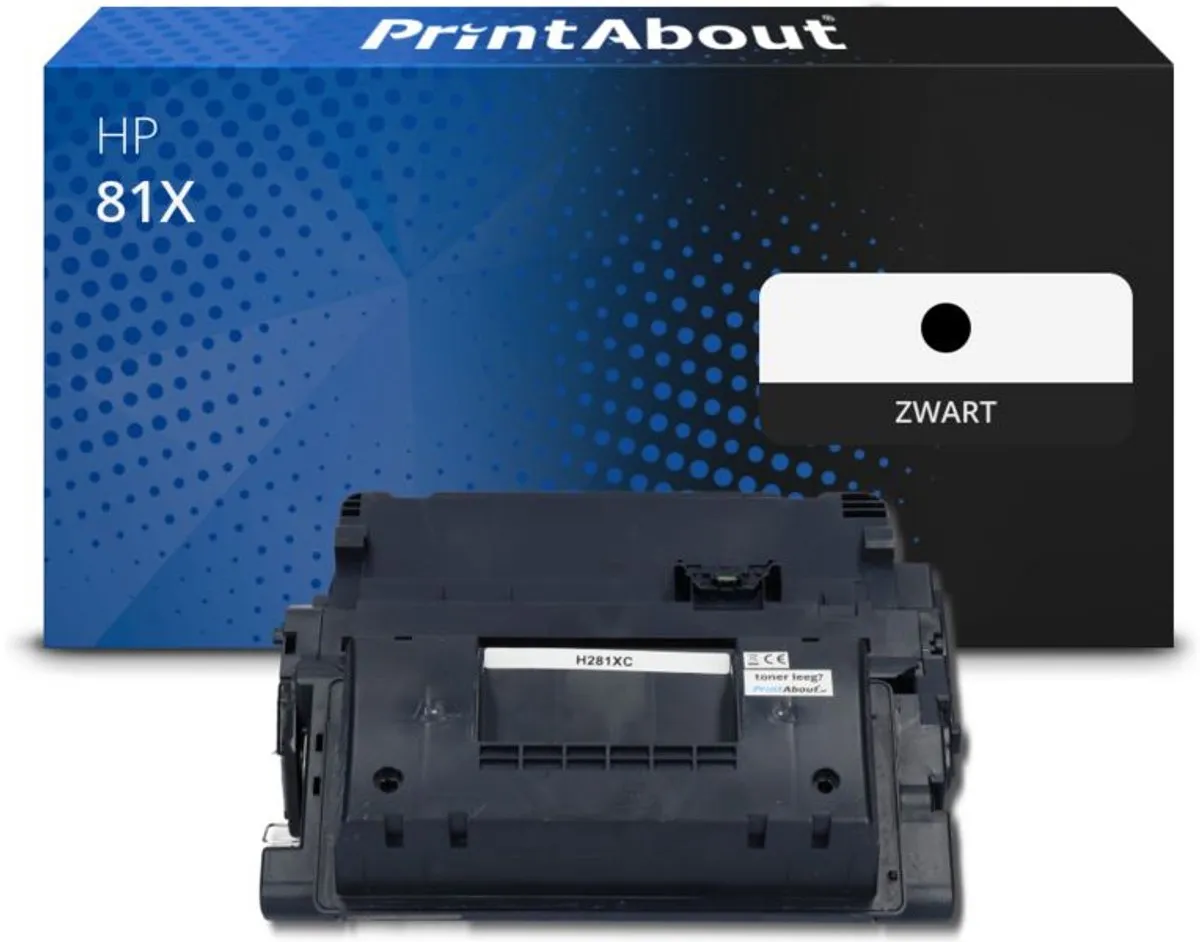 PrintAbout HP 81X CF281X Toner Zwart - 27.500