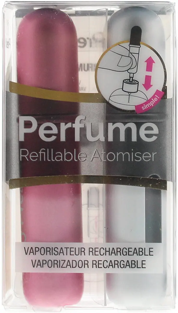 Pressit Twin Pack Refillable Perfume Spray Bottles