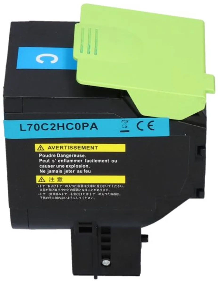 PrintAbout Lexmark 70C2HC0 Toner Cyaan - 3.500 Stuks