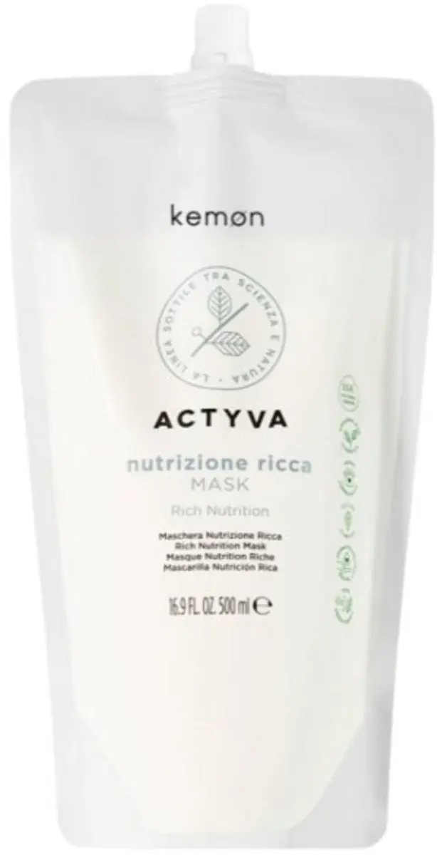 Kemon Actyva Bag Nutrizone Rich Intense Mask for Very Dry Hair 500ml