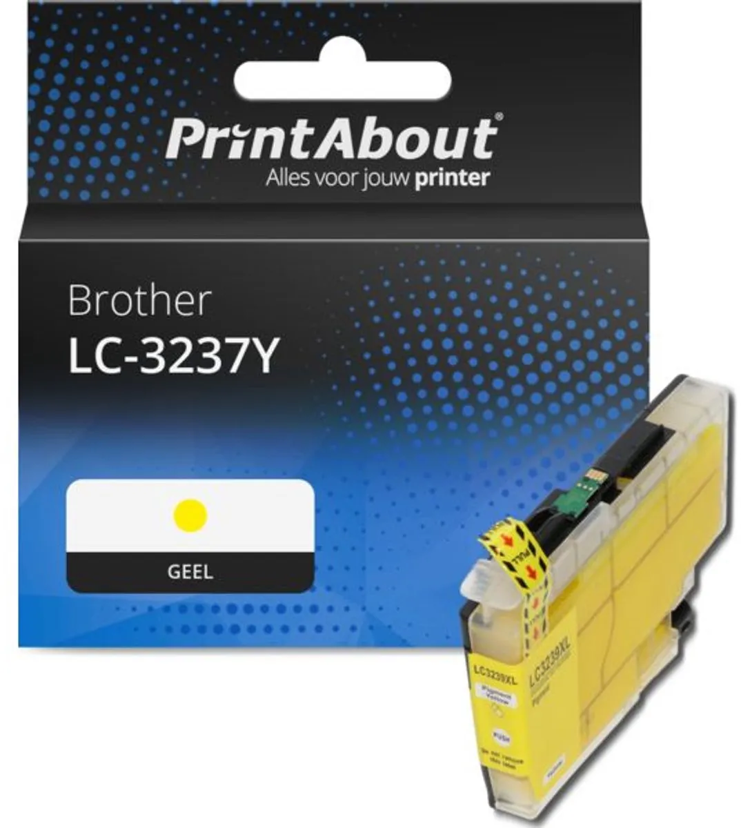 PrintAbout LC-3237Y Inktcartridge Geel - Brother